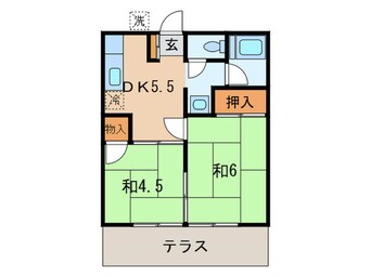 間取図 つばき荘