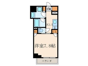 間取図 ザ・パーククロス広尾（８０２）