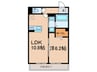 ブレッシア石神井公園 1LDKの間取り