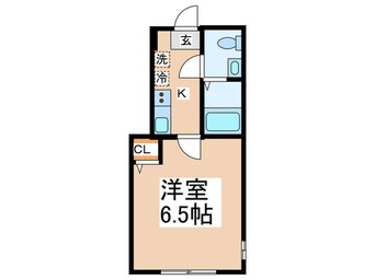 間取図 アザーレ・パッシオ矢部Ｂ　