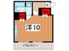 オアシス吉敷 1Rの間取り
