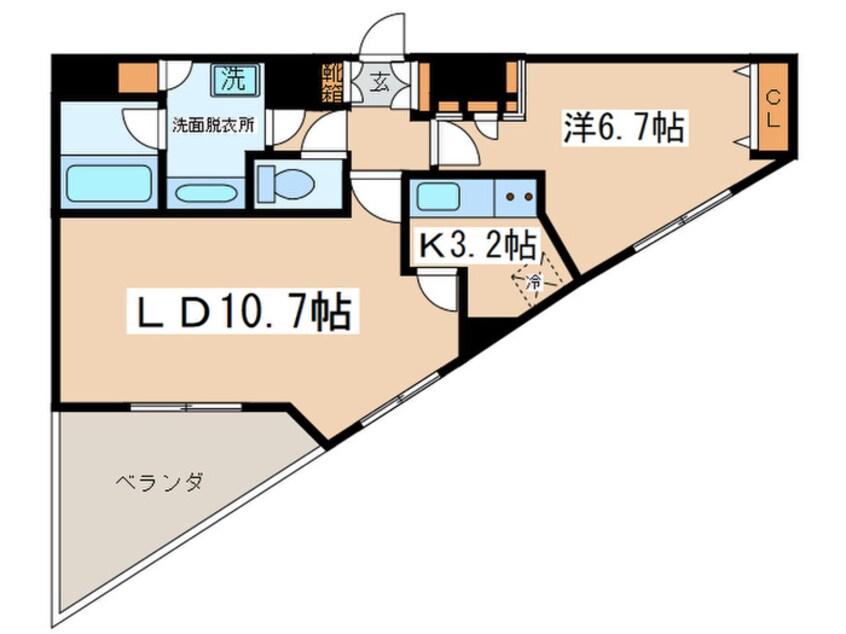 間取図 コンフォリア下北沢