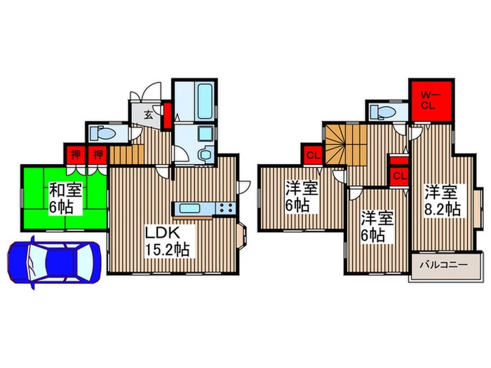 間取り図 さいたま市桜区田島3丁目貸家