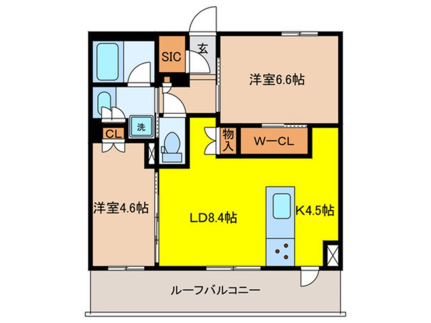 間取図 ｻﾞ･ｹﾝｼﾞﾝﾄﾝ･ﾚｼﾞﾃﾞﾝｽ上池台