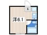 ノーブル竹之丸 1Rの間取り