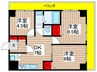 ホワイトハイツ小峰 3DKの間取り