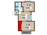 コーポエム 2DKの間取り