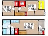 サンハイム・ユタカ 2LDKの間取り