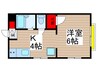 判澤マンション第１ 1Kの間取り