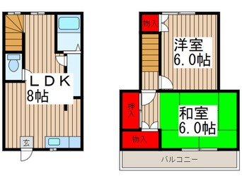 間取図 メゾネット８７