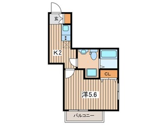 間取図 アノンテラス枡形Ⅱ