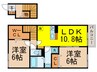 シャルマン高野台Ａ 2LDKの間取り