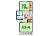 コーポ・カトレア 2DKの間取り