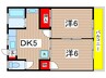 コ－トビレジ 2DKの間取り