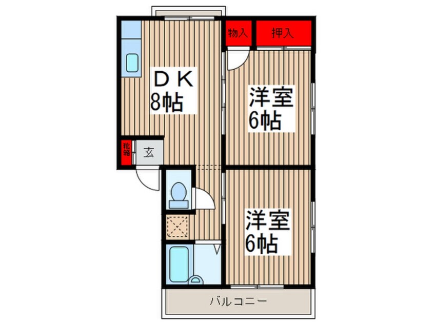 間取図 ガーデニアコート北町