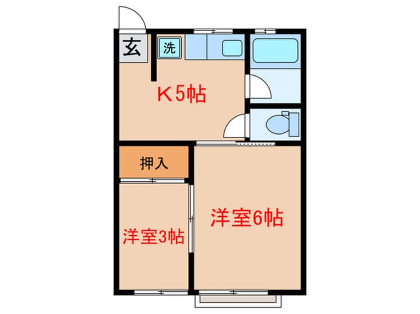 間取図 桜道コーポ