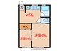 桜道コーポ 2Kの間取り