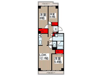 間取図 コンフォリア竹ノ塚イースト