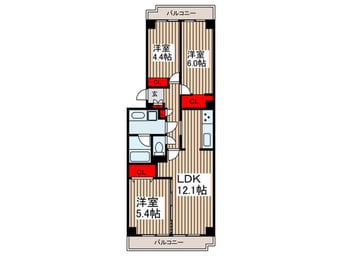 間取図 コンフォリア竹ノ塚イースト