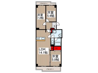 間取図 コンフォリア竹ノ塚イースト