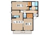 Ｅｃｏ　Ｃｈａｒｍａｎｔ　Ⅱ 2LDKの間取り