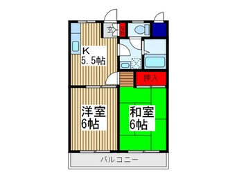 間取図 サンエイマンション　２