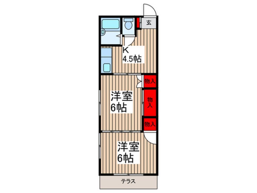 間取図 ロジュマン南台