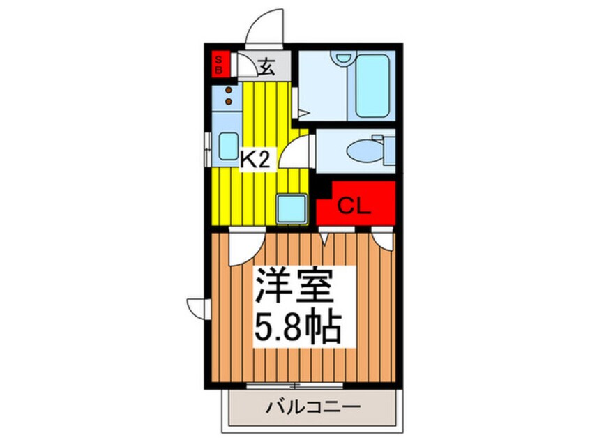 間取図 フェリークＳ．Ｋ