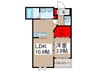 CREA HAUS 1LDKの間取り