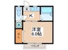 ルアンジュ吉祥寺 1Kの間取り