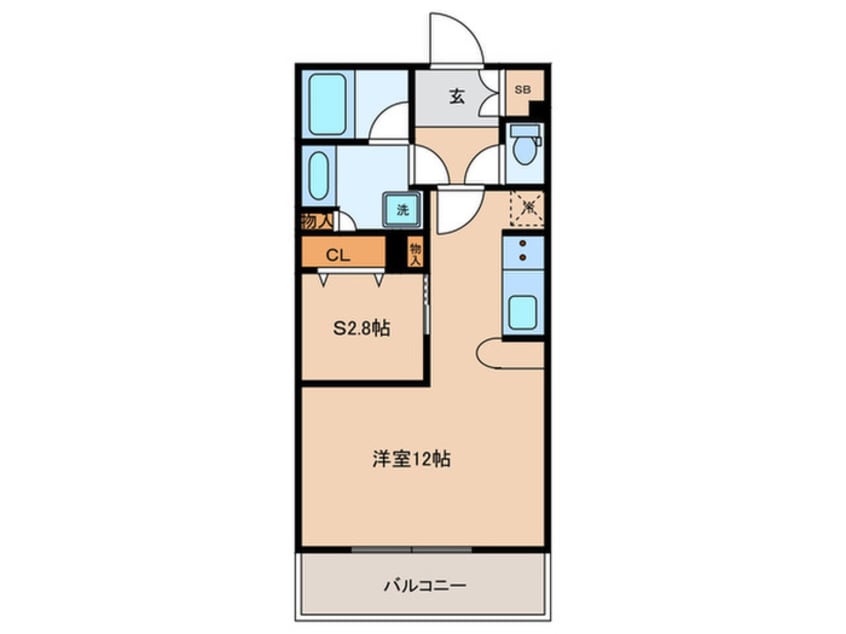 間取図 ゼファー明大前クローチェ(202)