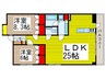 レジディア北新宿 2LDKの間取り