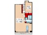 レジディア北新宿 1LDKの間取り