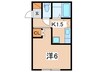 オルタンシア南台 1Kの間取り