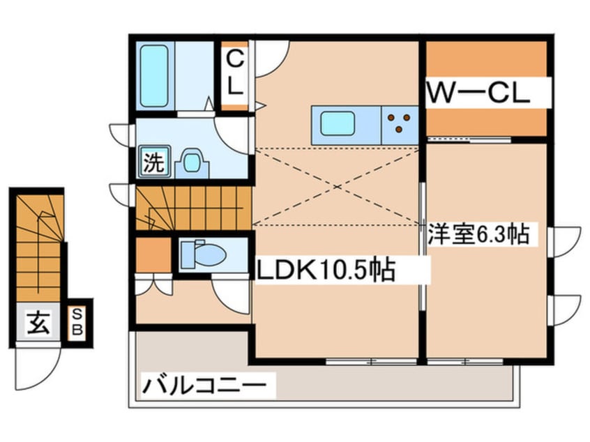間取図 アンソレイエ