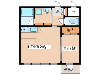 間取図 アズーロ・エ・マローネ本厚木