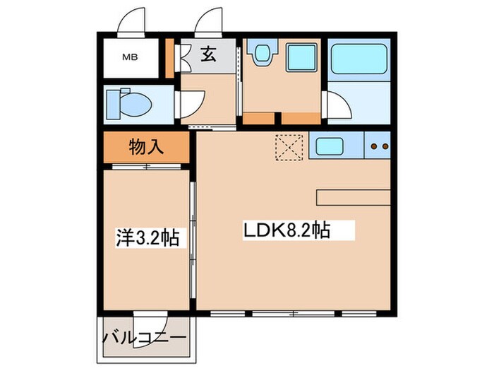 間取り図 アズーロ・エ・マローネ本厚木