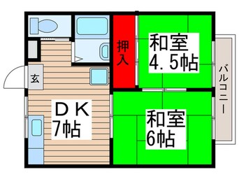 間取図 スカイハイツ