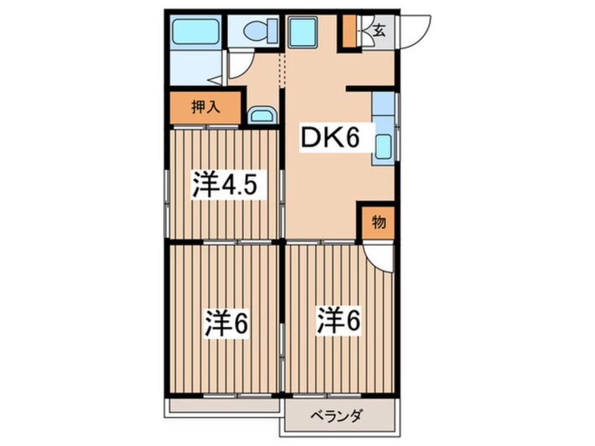 間取図 チェリ－ハイム