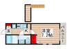 オリエンス 1Kの間取り