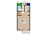 雅マンション大和 1Rの間取り