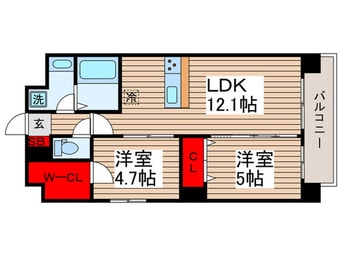 間取図 CASAS　GARDEN