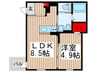 robot home 西浦和 1LDKの間取り