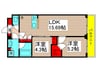 SPコート保塚町 2LDKの間取り