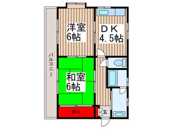 間取図 フラット萩