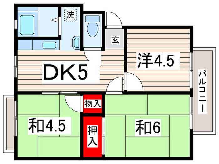 間取り図 第５吉橋ハイツ