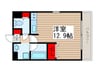 シャンス 1Rの間取り