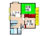 ハイツ勝南Ｂ 2LDKの間取り