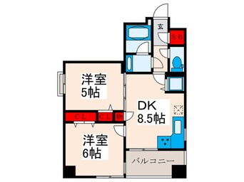 間取図 アドバンスコート田端(203)