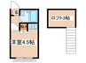 グランドール調布 1Rの間取り